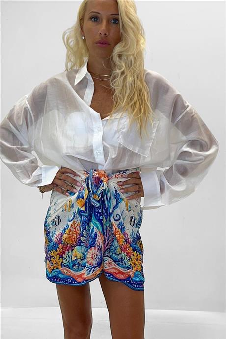 Camicia semi trasparente RAINBOW